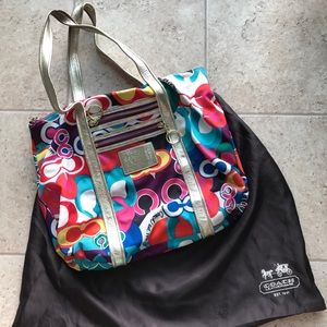 MUST GO Vintage Coach Multi-Color Purse